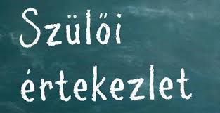 Szülői értekezlet leendő első osztályos szülőknek