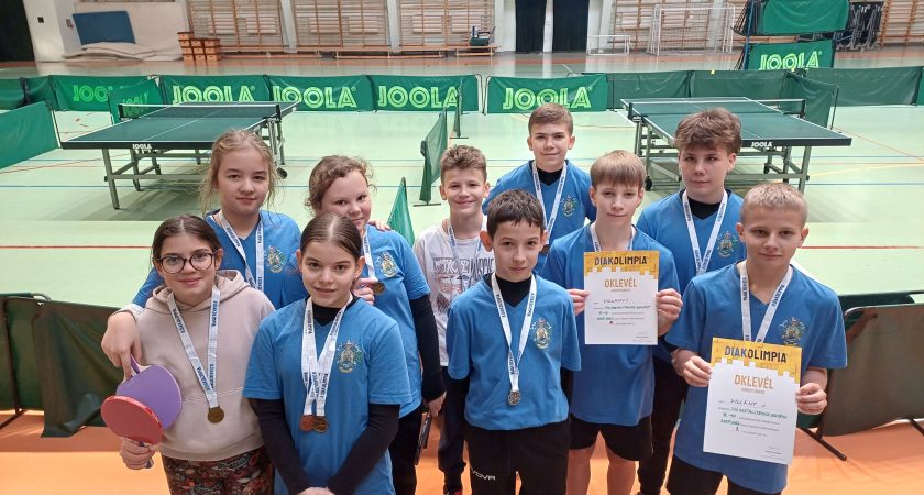 DIÁKOLIMPIA ASZTALITENISZ körzeti verseny