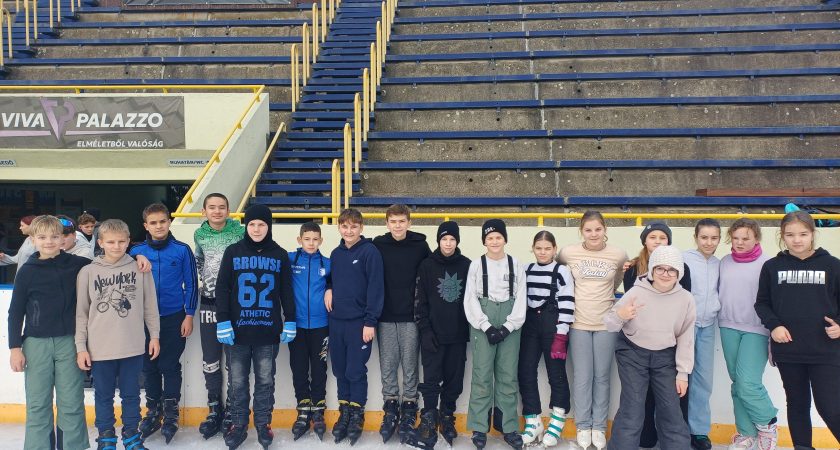 Korcsolyáztak a 6. osztályosok